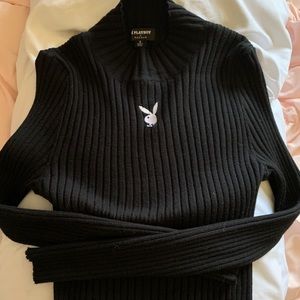 Super soft Playboy mock neck